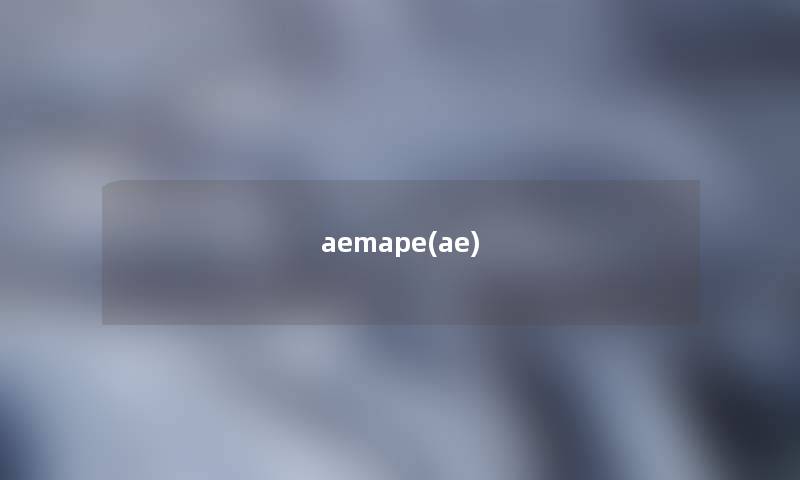 aemape(ae) aemape(ae)